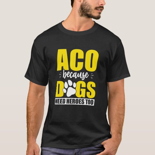 Aco Hero Aco動物管理官 Tシャツ (正面)