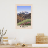 Aconcagua Argentina Travel Poster ポスター (キッチン)
