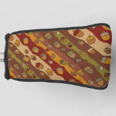 Acornのストライプパターン ゴルフヘッドカバー (正面)