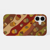 Acornのストライプパターン iPhone 16ケース (裏面横)