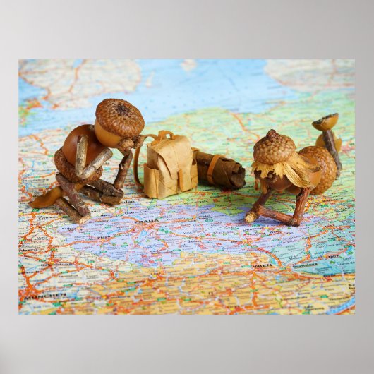 Acornの小人は旅行のポスターを計画 ポスター (正面)