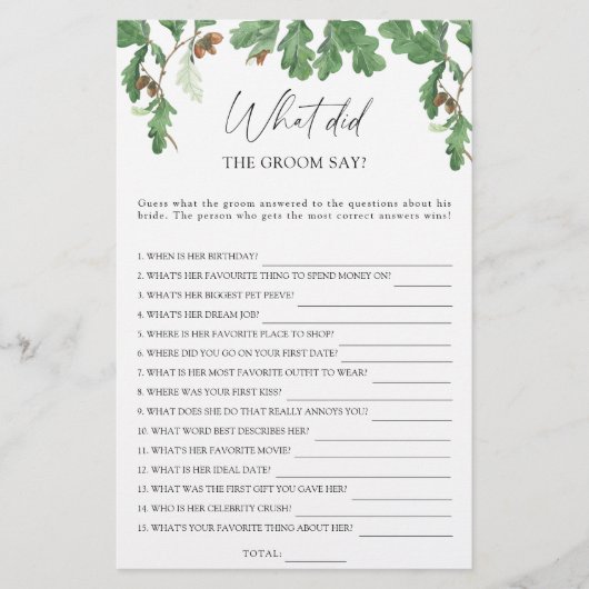 Acornブランチ – 新郎は何と言ったブライダルゲーム (正面)