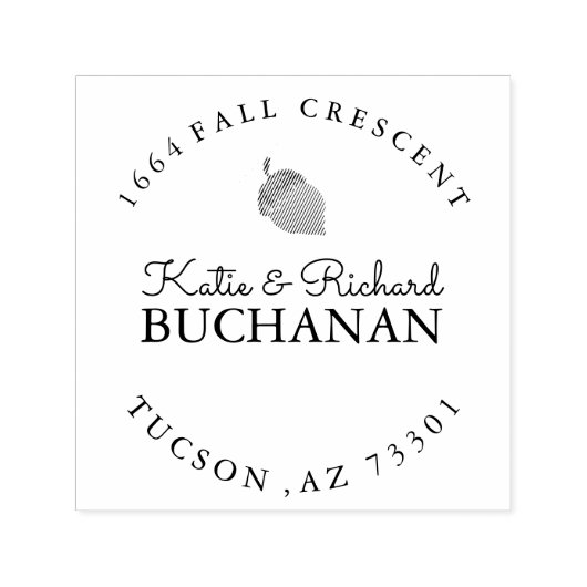 Acornラバーアドレススタンプ セルフインキングスタンプ (デザイン)