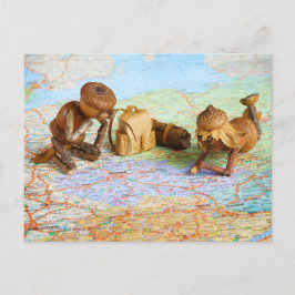 Acorn小人が旅行を計画している ポストカード