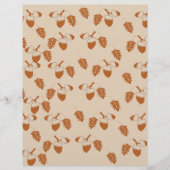 Acorn Pattern Scrapbook紙: (正面)