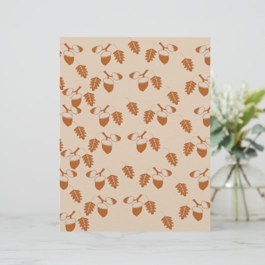 Acorn Pattern Scrapbook紙: (スタンド正面)