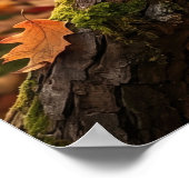 Acorn Squirrel Autumn Grove ポスター (角)