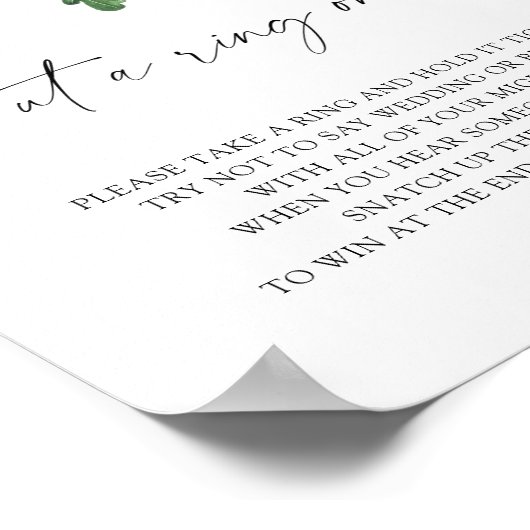 Acorn tree – ゲームにリングを置く ポスター (角)