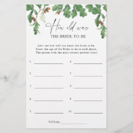 Acorn tree – 新婦の年齢