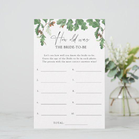 Acorn tree – 新婦の年齢 (スタンド正面)