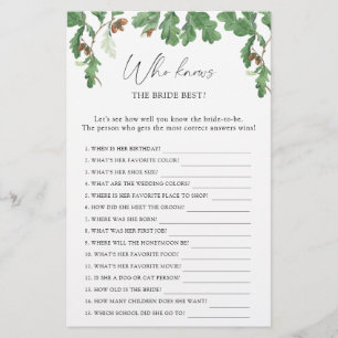 Acorn tree – 誰が花嫁のゲームを知っ最高のている