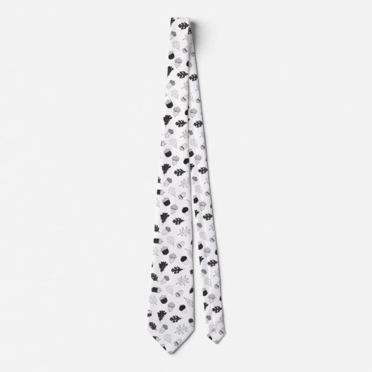 Acorns and leaves ネクタイ (正面)