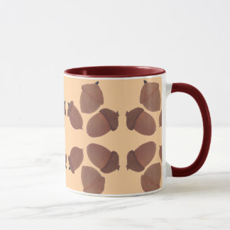 Acorns Pattern on Custom Mugs マグカップ