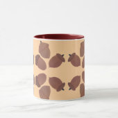 Acorns Pattern on Custom Mugs マグカップ (中央)