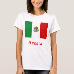 Acostaのメキシコ旗 Tシャツ