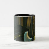 acoustic bass electric guitar gift ツートーンマグカップ (中央)