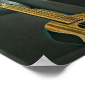 acoustic bass electric guitar gift ポスター (角)