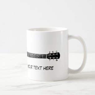 Acoustic Guitar And Your Own Text コーヒーマグカップ
