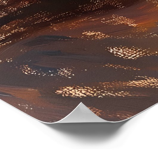 Acoustic Guitar by Sunlit Window - Impressionist ポスター (角)