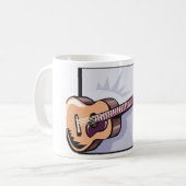 Acoustic Guitar Coffee Mug コーヒーマグカップ (正面左)