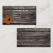 Acoustic Guitar - Music Business Card 名刺 (正面/裏面)