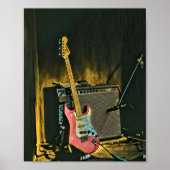 Acoustic guitar player gift ポスター (正面)