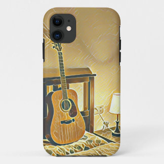 Acoustic guitar player gift iPhone 11 ケース