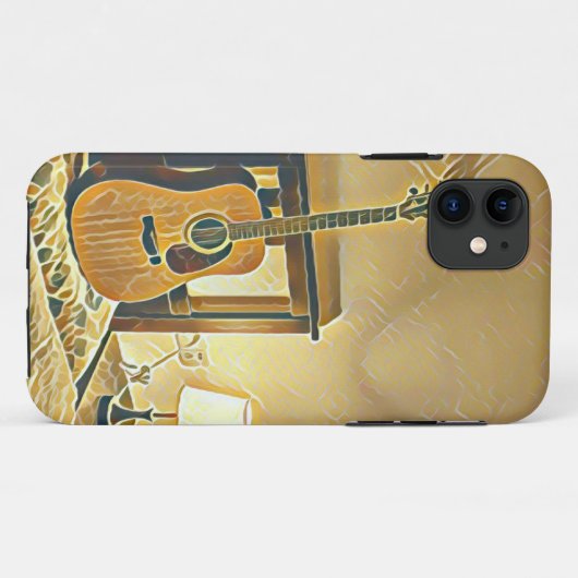 Acoustic guitar player gift Case-Mate iPhoneケース (裏面(横))