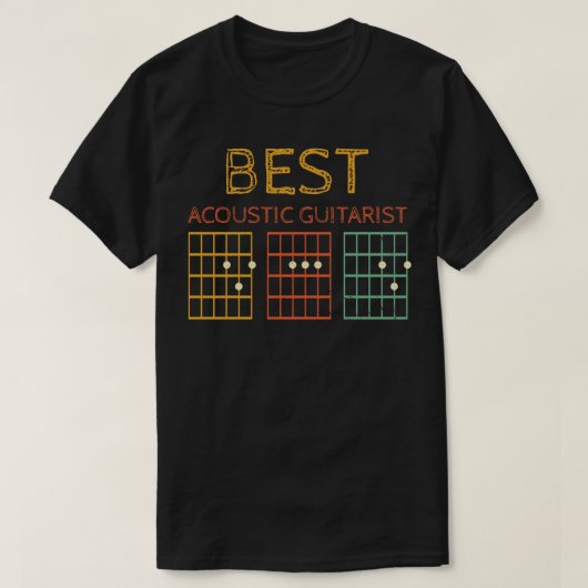 Acoustic Guitarist Dad_715 Tシャツ (デザイン正面)