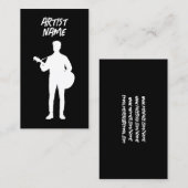 Acoustic Guitarist Musician Singer Artist Male 名刺 (正面/裏面)