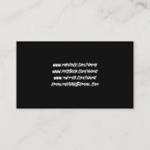 Acoustic Guitarist Musician Singer Artist Male 名刺 (裏面)