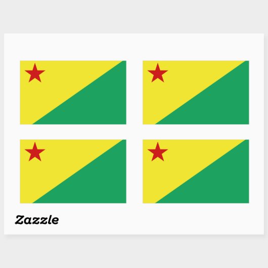 Acre state 長方形シール (シート)