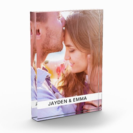 Acril Block写真と文字 フォトブロック (左)