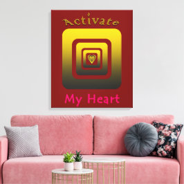 Acrílica Activate My Heart キャンバスプリント