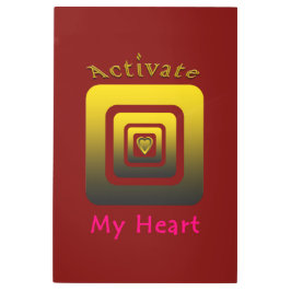 Acrílica Activate My Heart メタルプリント