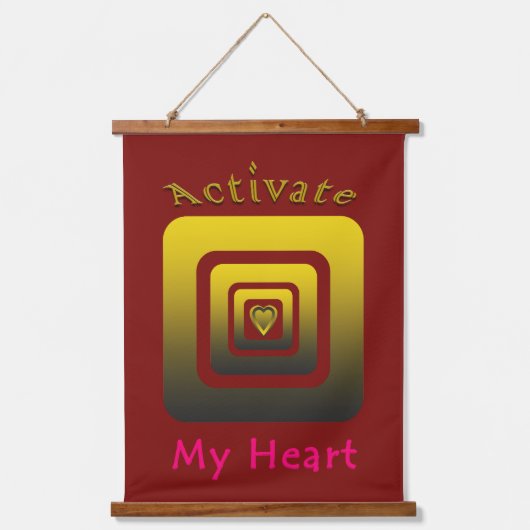 Acrílica Activate My Heart 吊り下げ型タペストリー (正面)