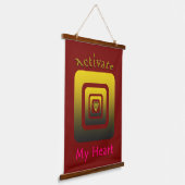 Acrílica Activate My Heart 吊り下げ型タペストリー (傾斜あり)