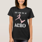 Acro Yoga Lovers Gift for couples, Acrobatic gym Tシャツ (正面)