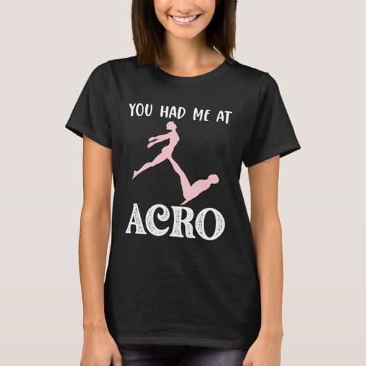 Acro Yoga Lovers Gift for couples, Acrobatic gym Tシャツ (正面)