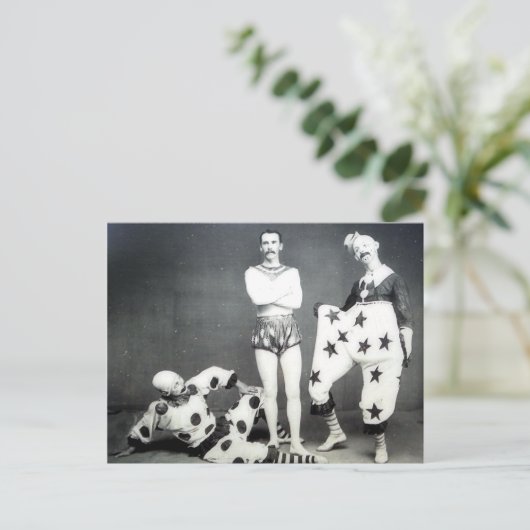 Acrobatおよびピエロはがき ポストカード (スタンド正面)