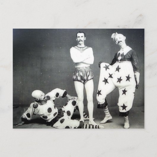 Acrobatおよびピエロはがき ポストカード (正面)