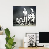 Acrobatおよびピエロポスター ポスター (ホームオフィス)