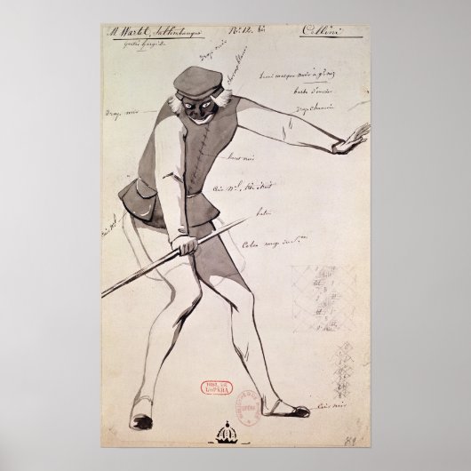 Acrobatの衣装デザイン ポスター (正面)