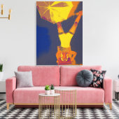 Acrobatヘッドスタンドアー独身のト キャンバスプリント (インサイチュ (リビング))