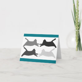 Acrobat Acrobatic Catsノートカード カード