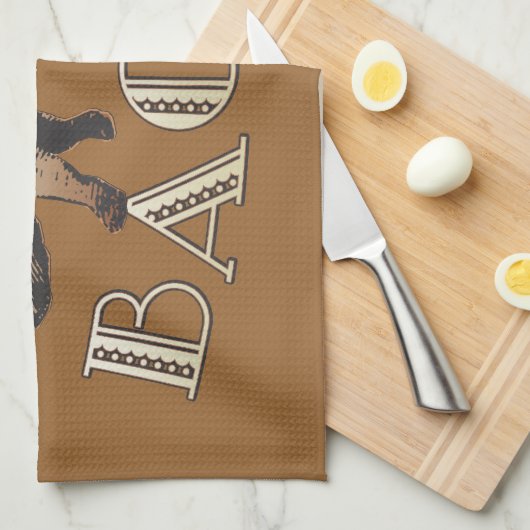 Acrobat BACON Pig キッチンタオル (四つ折り)