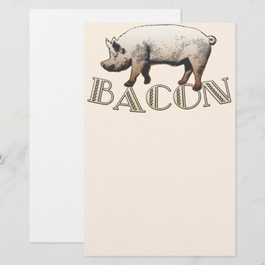 Acrobat BACON Pig 便箋 (正面/裏面)