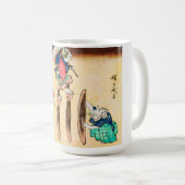Acrobat Cat、広重、浮世絵 コーヒーマグカップ (正面右)