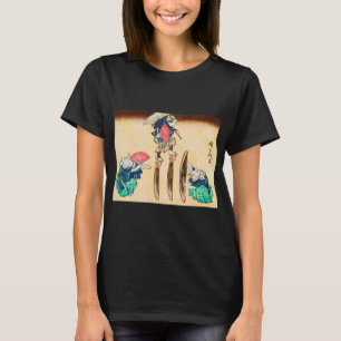 Acrobat Cat、広重、浮世絵 Tシャツ