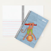 Acrobat Circus Monkey Kid Spiral Notebook ノートブック (内側)